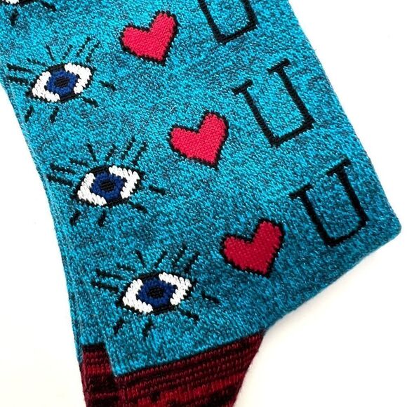 NWT “Eye Heart U” Socks - Picture 3 of 3